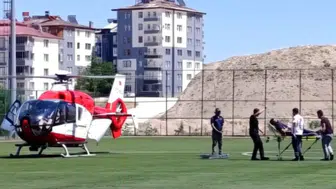 Malatya'da kalp krizi geçiren 45 yaşındaki hasta hava ambulansıyla sevk edildi