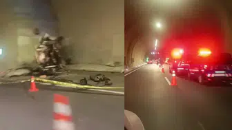 Demirkapı Tüneli'nde kaza : Yaşlı çift olay yerinde hayatını kaybetti