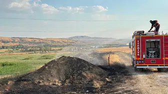 Çankırı arazi yangını : Ekipler tarafından söndürüldü