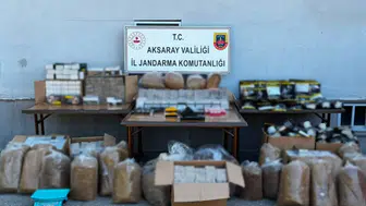 Aksaray'da çok sayıda kaçak tütün ele geçirildi
