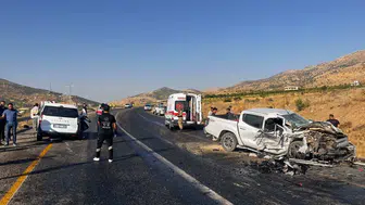 Batman'da ticari araç ile pick-up çarpıştı : 7 yaralı