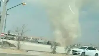 Mardin Nusaybin’de hortum çıktı : O anlar kameraya yansıdı