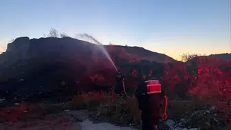 Bilecik'te ot ve çalılık yangını ekiplerin müdahalesiyle söndürüldü