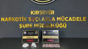 Kırşehir'de araçtan uyuşturucu çıktı : 2 şüpheli tutuklandı