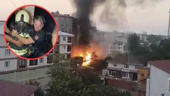 Samsun'da tüpgaz bayisinde yangın : 4 kişi dumandan etkilendi