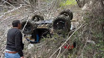 Bilecik'te kontrolden çıkan ATV devrildi : 1 yaralı