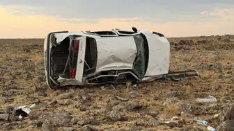 Şanlıurfa'da kontrolden çıkan otomobil takla attı : 4 yaralı