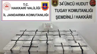 Hakkari’de uyuşturucu operasyonu : 2 çuval içinden 16 kilo metamfetamin ve 2,9 kilo eroin çıktı
