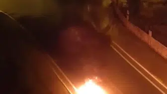 Kayseri Melikgazi'de seyir halindeki motosiklet küle döndü