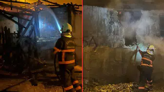 Çankırı'da alevlere teslim olan ev kullanılmaz hale geldi