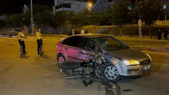 Karaman'da otomobille motosiklet çarpıştı : Motosiklet sürücüsü öldü