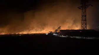 Çanakkale'de otluk yangını