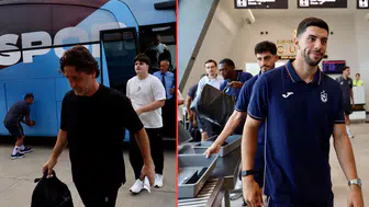 Trabzonspor kafilesi, Göztepe maçı için İzmir'e gitti