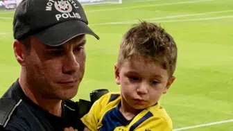 Gençlerbirliği-Fenerbahçe maçında forması çıkartılan çocuğu taşıyan polis anlattı