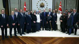 Cumhurbaşkanı Erdoğan, şehit aileleri ve gazilerle bir araya geldi