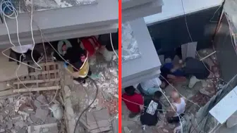 Küçükçekmece'de inşaatta korkutan kaza : Üst kattan düşen işçi ağır yaralandı