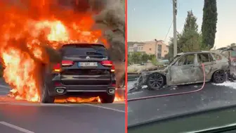 Muğla'da seyir halindeki otomobil alev topuna döndü