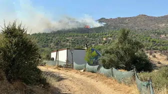 İzmir Ödemiş’te orman yangını ! 2 uçak ve 3 helikopter sevk edildi