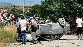 Kastamonu'da otomobil takla attı: Aynı aileden 3'ü çocuk 6 kişi yaralandı