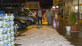 Kars’ta dolu ve sağanak etkili oldu
