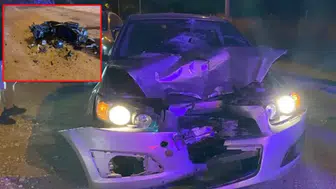 Bursa'da otomobille kafa kafaya çarpışan motosikletli ağır yaralandı