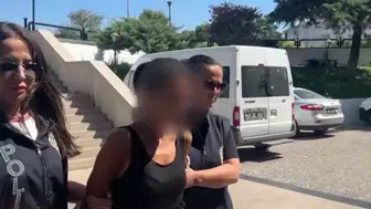 Muğla Menteşe'de Türk bayrağını yakan şüpheli adliyeye sevk edildi