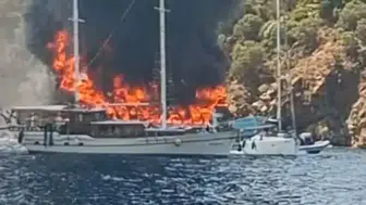 Fethiye’de gezi teknesinde yangın dehşeti