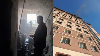 Siirt'te kız öğrenci yurdunda yangın : 1 personel yaralandı