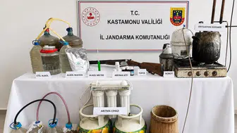 Kastamonu'da kaçak içki operasyonu : Şüpheli gözaltına alındı
