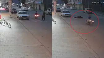 Kahramanmaraş'ta yolun karşısına geçen yaşlı adama motosiklet çarptı