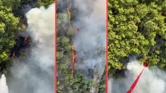Antalya Kemer'de orman yangını : Çok sayıda ekip sevk edildi