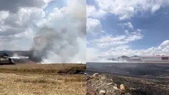Tokat Zile'de buğday tarlasında yangın