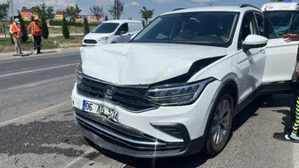 Çorum'da cip otomobile arkadan çarptı : 5 yaralı