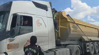 Arnavutköy'de ağır tonaj denetimi : 701 bin lira ceza yazıldı