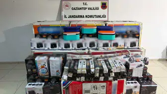 Gaziantep'te 1,3 milyon TL'lik kaçak elektronik eşya ele geçirildi