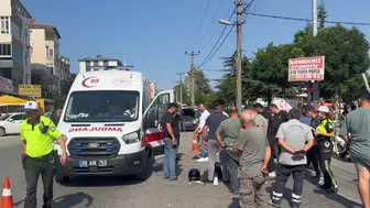 Tekirdağ Çerkezköy'de 2 motosiklet çarpıştı : Sürücü yaralandı