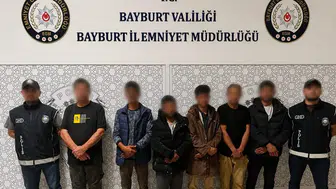 Bayburt'ta göçmen operasyonu : 6 göçmen yakalandı
