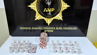 Aydın'da uyuşturucu operasyonunda binlerce sentetik hap ele geçirildi