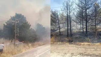 Kırşehir'de üç ayrı yangın : Bin dönümden fazla arazi küle döndü