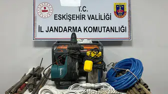 Eskişehir'de kaçak kazı operasyonu : 5 şüpheli suçüstü yakalandı