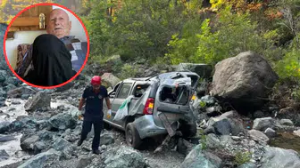 Osmaniye'de otomobil uçuruma yuvarlandı : 1 ölü, 1 yaralı