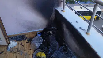 Siirt'te korkutan patlama ! 5'inci kattaki balkonda piknik tüpü infilak etti