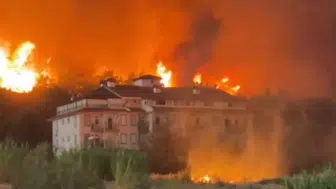 Fethiye'de orman yangını