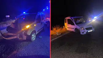 Batman'da 2 ticari araç kavşakta çarpıştı : 4 yaralı