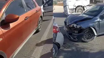 Mardin'de 3 otomobil çarpıştı : Sürücüler yaralı