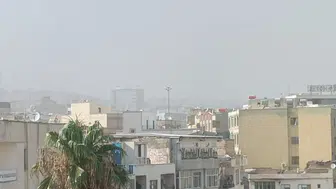 Şanlıurfa'da kuzeyden gelen toz bulutu şehri kapladı