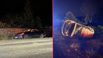 Zonguldak'ta yola çıkan inek, zincirleme kazaya neden oldu : 6 yaralı