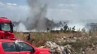 Aydın Efeler'de zeytinlik alanda yangın çıktı
