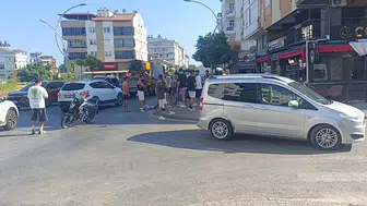 Antalya'da motosiklet ile araç çarpıştı : Bir yaralı
