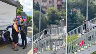 Zonguldak'ta Cumhurbaşkanı Erdoğan'ın pankartına zarar veren şüpheli tutuklandı